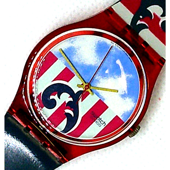 Vintage Swatch watch THE BOSS GR109 1991 Swiss made quartz with case and battery - Picture 1 of 4